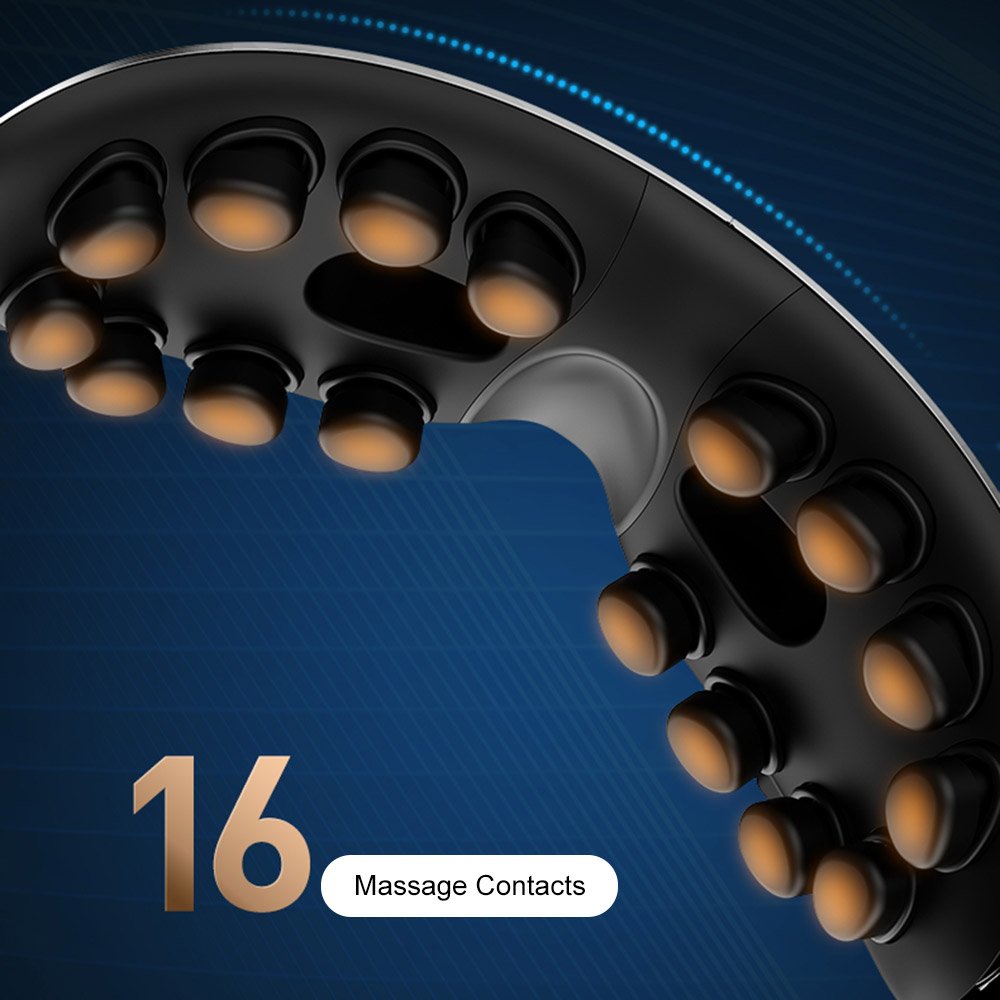 16 silicone massage contacts vibrate at high frequency, extremely comfortable!