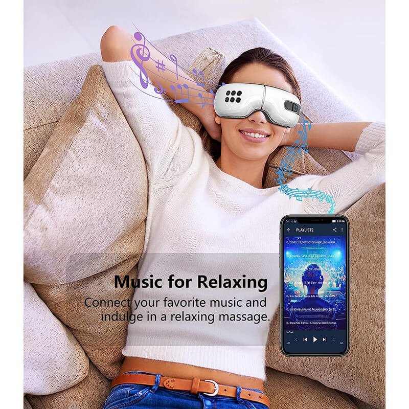 Heating Cooling Eye Massager with Airbag Kneading Bluetooth Music 05