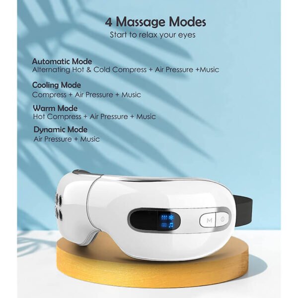 Heating Cooling Eye Massager with Airbag Kneading Bluetooth Music 07